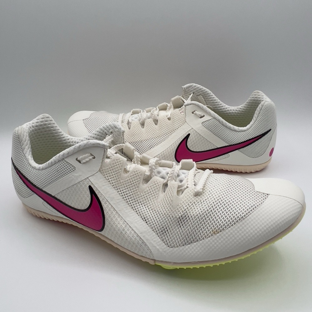 Nike Zoom Rival Multi Event Track Spikes White Pink Mens Size 12 DC8749-101 - Picture 7 of 11